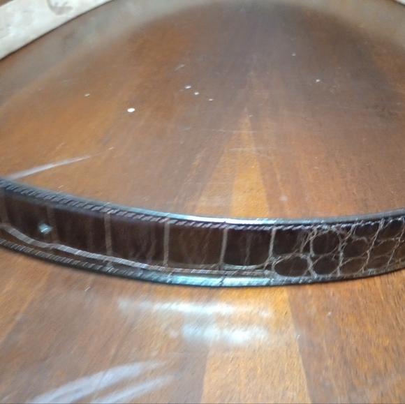 ESTILO 402 Men's American Alligator Gold Buckle Belt Size 38 - Picture 7 of 10